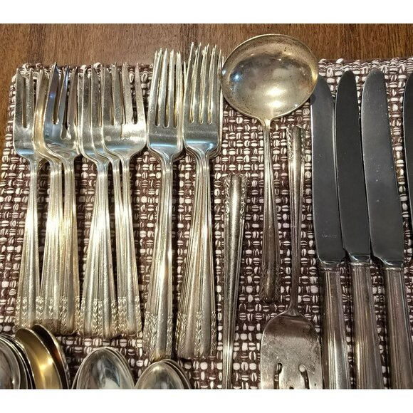 Alvin Chapel Bells Sterling Silver Flatware Set 1939 Service For 10 Plus HS107 - Picture 13 of 16